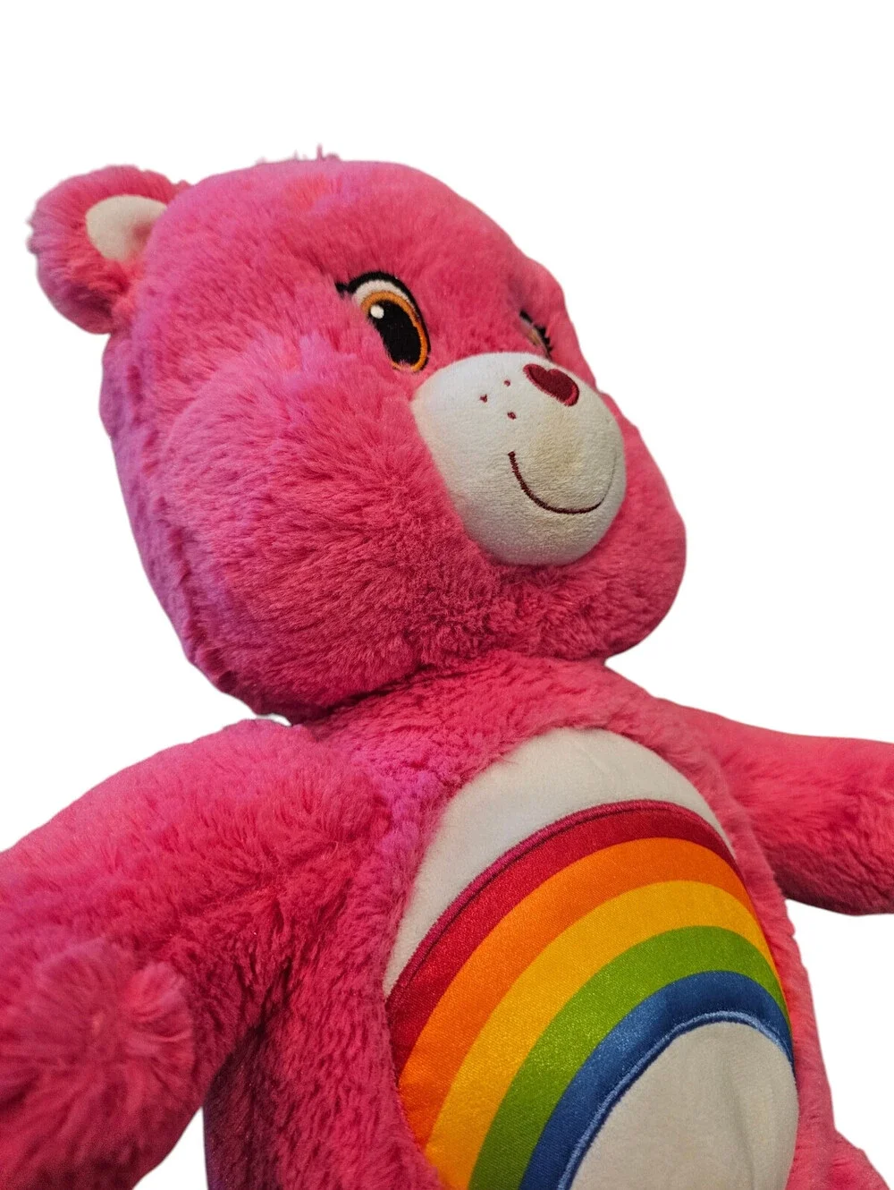Build A Bear Care Bears Cheer Bear Plush Stuffed Toy Pink Rainbow 18 Inch 2015